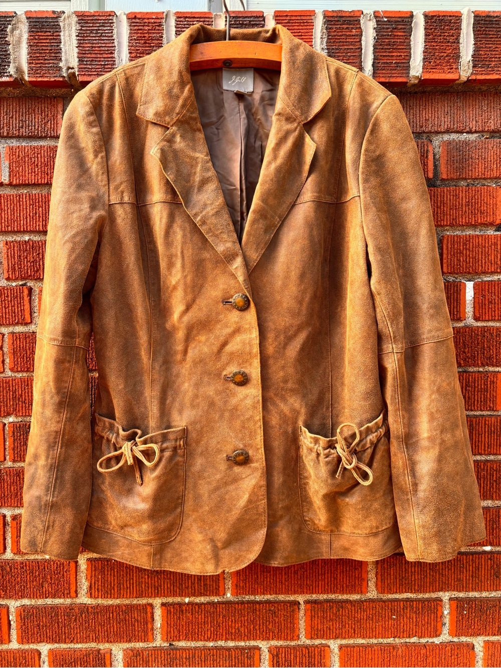 J.Jill Leather women’s blazer size m